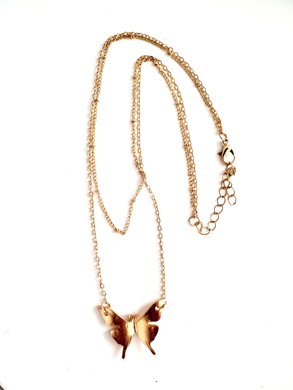 Gold Butterfly Pendant Necklace - Women Jewelry